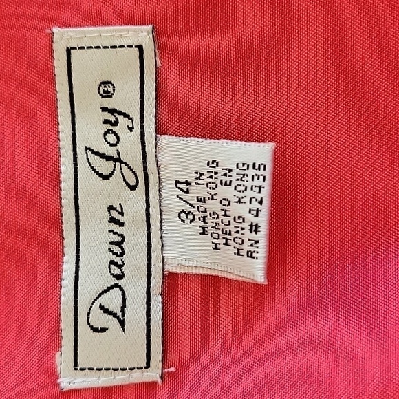 DAWN JOY size 3/4. 2 piece pink pant suit - Picture 3 of 5